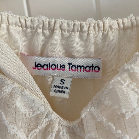 The Baili Textured Blouse in Cream Piper & Scoot NWOT S - Picture 6 of 7